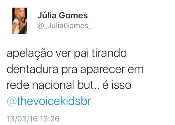 Julia Gomes Twitter